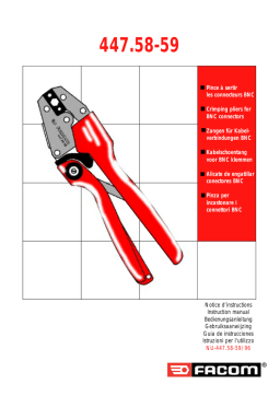 Facom 447.58-59-96 Manuel du propriétaire