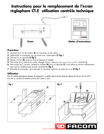 Facom CT.E10CT-96 Manuel du propriétaire | Fixfr