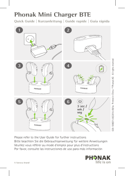 Phonak Mini Charger BTE Manuel utilisateur