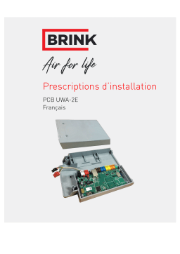 Brink PCB UWA-2E Guide d'installation