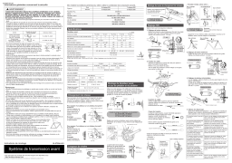 Shimano FD-M360 Dérailleur avant Manuel utilisateur