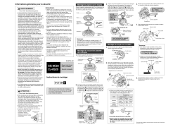 Shimano CJ-8S20 Raccord de cassette Manuel utilisateur