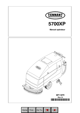 Tennant 5700XP Mode d'emploi