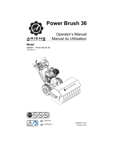 Ariens 926087 POWER BRUSH 36 Manuel utilisateur | Fixfr