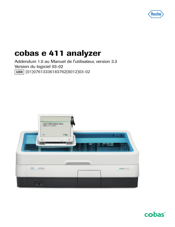 Roche cobas e 411 Manuel utilisateur | Fixfr