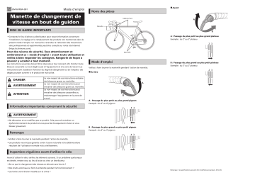 Shimano SL-BSR1 Levier de changement de vitesse Manuel utilisateur | Fixfr