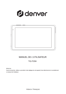 Denver TIQ-70394 7” Quad Core tablet Manuel utilisateur