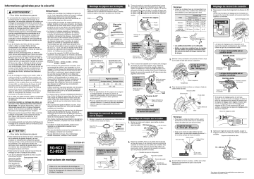 SG-8C31 | Shimano CJ-8S20 Raccord de cassette Manuel utilisateur | Fixfr