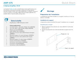 Guide de démarrage AMP-X75 Crestron : Chat IA et PDF
