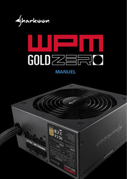 Sharkoon WPM Gold ZERO Power Supply Manuel du propriétaire