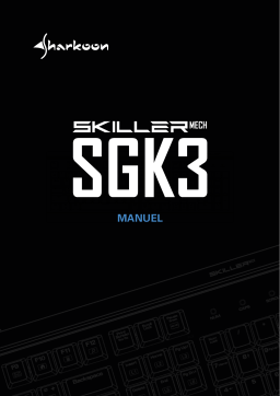 Sharkoon SKILLER MECH SGK3 Keyboard Manuel utilisateur