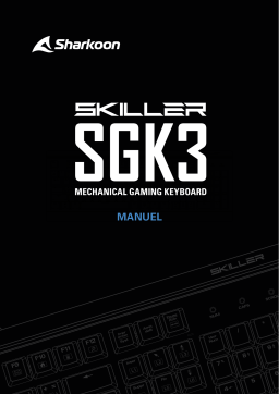 Sharkoon SKILLER SGK3 White Keyboard Manuel utilisateur