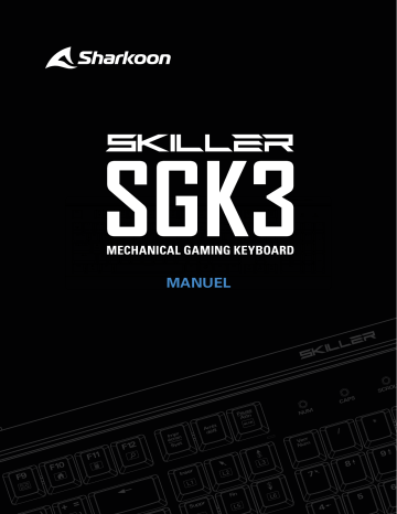 Sharkoon SKILLER SGK3 White Keyboard Manuel utilisateur | Fixfr