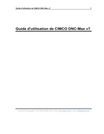 CIMCO DNC-Max 7 Mode d'emploi | Fixfr