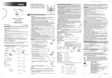 Omron Healthcare NE-C101-E C101 Essential Nebulisers & Wheeze Detector Manuel utilisateur | Fixfr