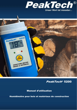 PeakTech P 5200 Wood- and Material Moisture Meter Manuel du propriétaire