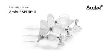 Gima 34235 AMBU SPUR II RESUSCITATOR - adult Manuel du propriétaire | Fixfr