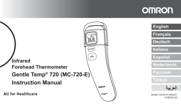 Omron Healthcare MC-720-E GentleTemp 720 Thermometer Manuel utilisateur | Fixfr