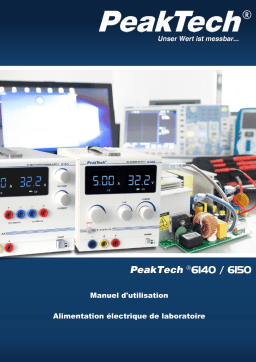 PeakTech P 6140 Digital Laboratory Power Supply 0-30 V/ 0-5 A DC Manuel du propriétaire