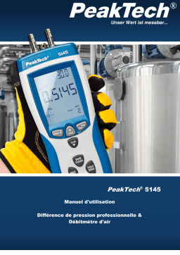 PeakTech P 5145 Professional Pressure-Difference & Air Flow Meter Manuel du propriétaire