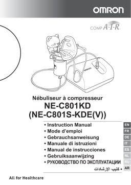 Omron Healthcare NE-C801S-KDE(V) C801KD Nebulisers & Wheeze Detector Manuel utilisateur