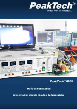 PeakTech P 6060 Regulated dual power supply Manuel du propriétaire