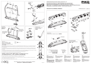 PIKO 47280 TT BR 118 Diesel DR IV Manuel utilisateur | Fixfr