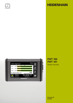 HEIDENHAIN PWT 100 / PWT 101 (1167613.3.0.x) Inspection and testing device Mode d'emploi