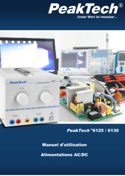 PeakTech P 6125 AC/DC Laboratory Power Supply 1 - 15 V/5 A Manuel du propriétaire