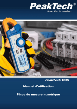 PeakTech P 1635 Leakage current clamp 2/80 A AC/DC, 1mA resolution Manuel du propriétaire