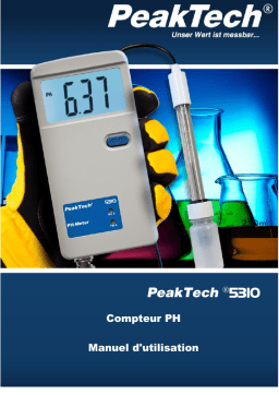 PeakTech P 5310 PH Meter / Water Quality Tester Manuel du propriétaire