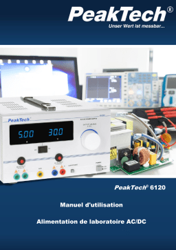 PeakTech P 6120 AC/DC Laboratory Power Supply 0 - 30 V/5 A Manuel du propriétaire