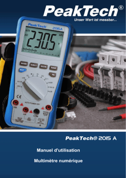 PeakTech P 2015 A True RMS 1000 V digital multimeter 4000 Counts Manuel du propriétaire