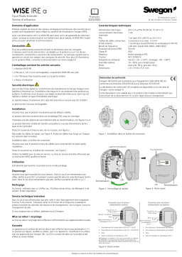 Swegon WISE IREa Mode d'emploi