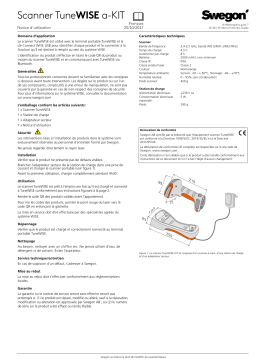 Swegon Scanner TuneWISEa Mode d'emploi