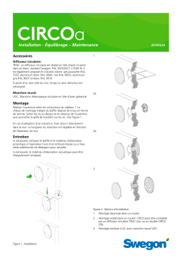 Swegon CIRCO a Mode d'emploi