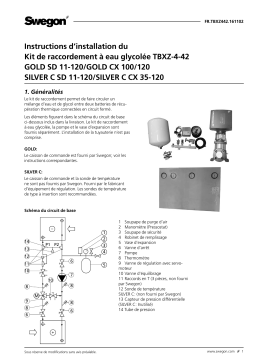 Swegon TBXZ-4-42 Pipework package Mode d'emploi