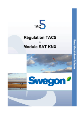 Swegon TAC5 Mode d'emploi