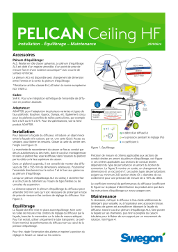 Swegon PELICAN CE HF Mode d'emploi