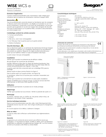 Swegon WISE WCSa Mode d'emploi | Fixfr