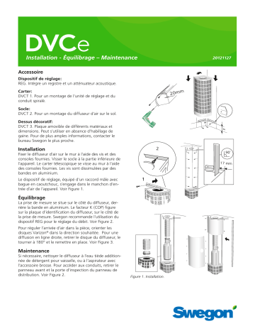 Swegon DVC e Mode d'emploi | Fixfr