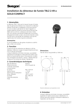 Swegon TBLZ-2-49 Détecteur de fumée Mode d'emploi