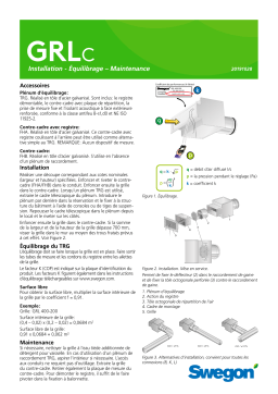 Swegon GRLc Mode d'emploi