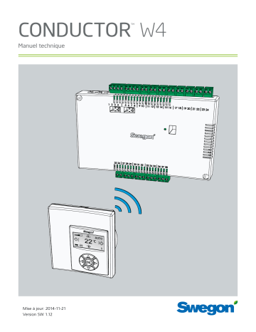 Swegon CONDUCTOR W4 Mode d'emploi | Fixfr