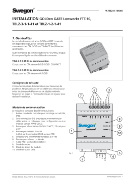 Swegon TBLZ-41 Mode d'emploi