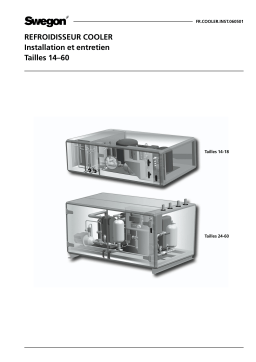 Swegon COOLER COOLER cooling unit Mode d'emploi