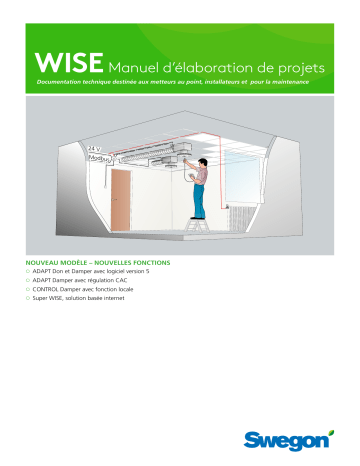 Swegon WISE Project Mode d'emploi | Fixfr