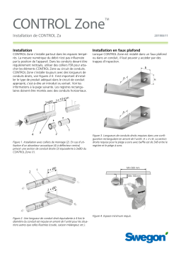 Swegon CONTROL Zone Mode d'emploi