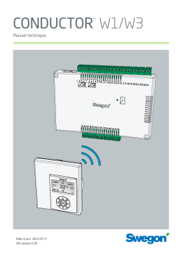 Swegon CONDUCTOR W1/W3 Mode d'emploi