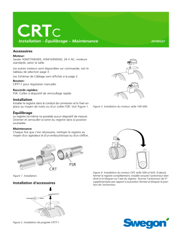 Swegon CRTc Mode d'emploi | Fixfr